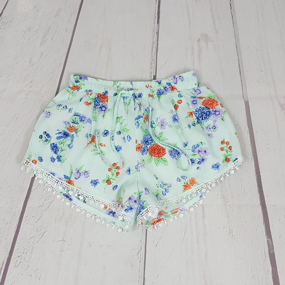 Summer Floral Shorts for a Young Lady or Teenager